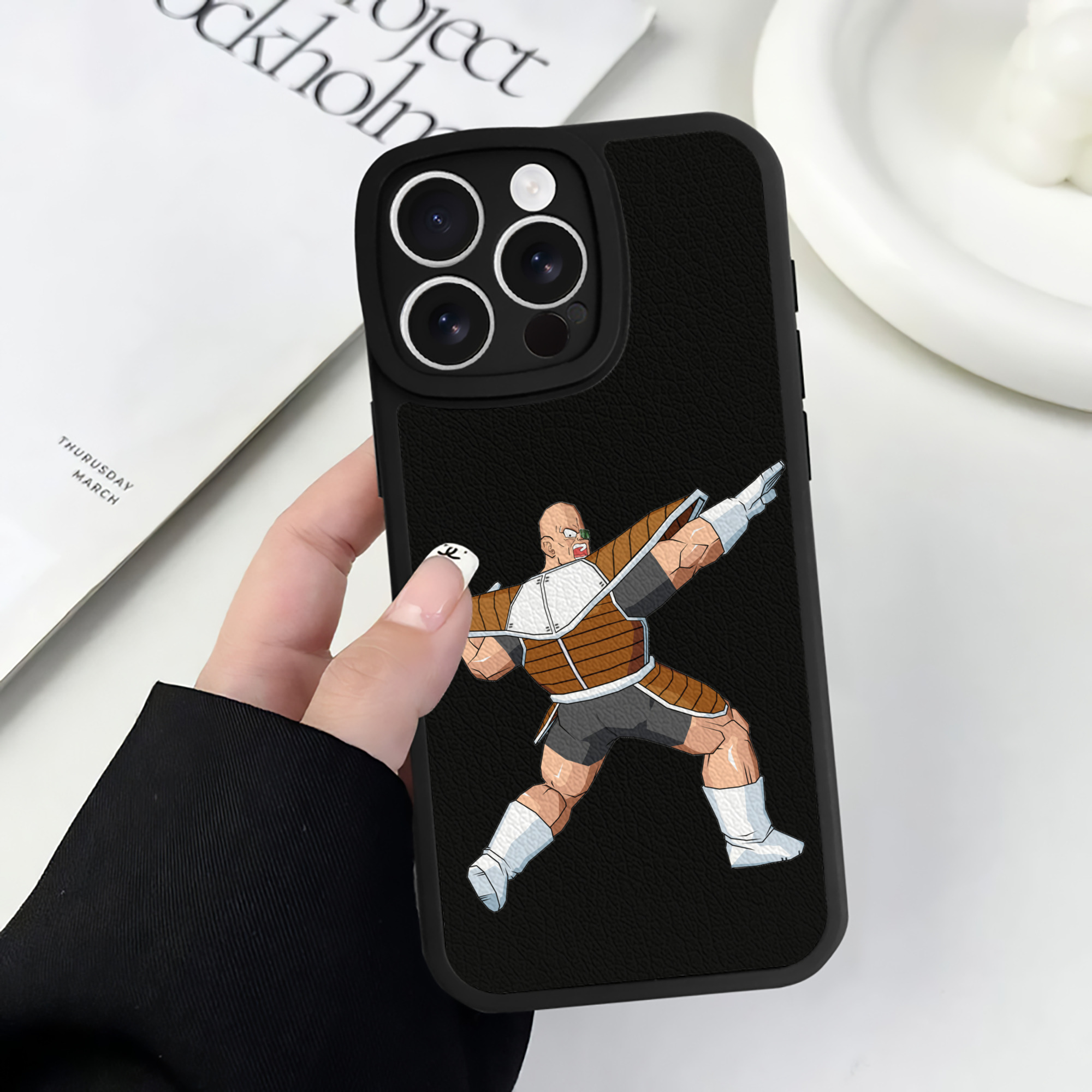 （画像用） ドラゴンボール DRAGON BALL 【iPhone 16シリーズ対応】シリコンスマホケース（レザー調） 材質：シリコン